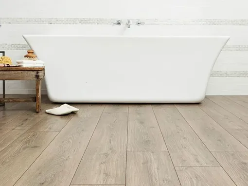 bathroom-laminate-wood-floor-installation | ourfloorfitter.co.uk